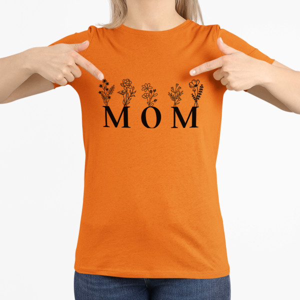 Women's T-shirt "Mom - field flower"