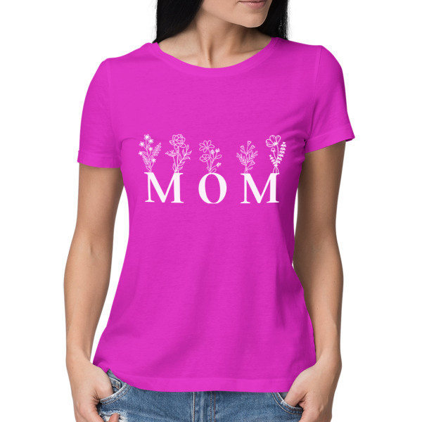 Women's T-shirt "Mom - field flower"