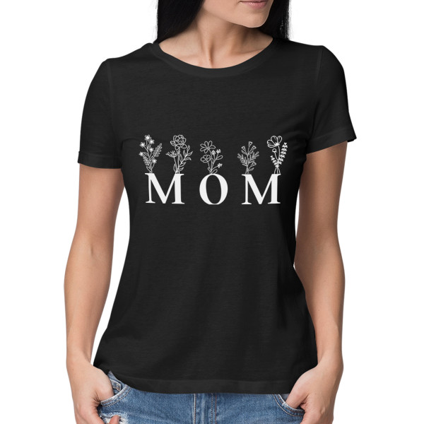 Women's T-shirt "Mom - field flower"