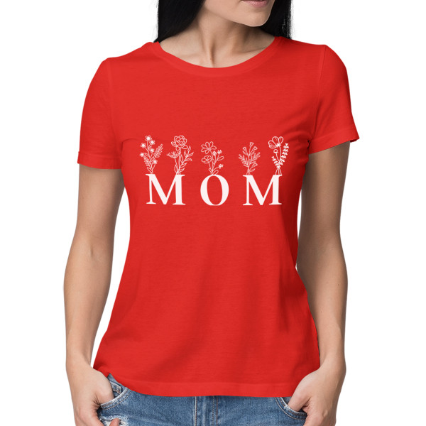 Women's T-shirt "Mom - field flower"