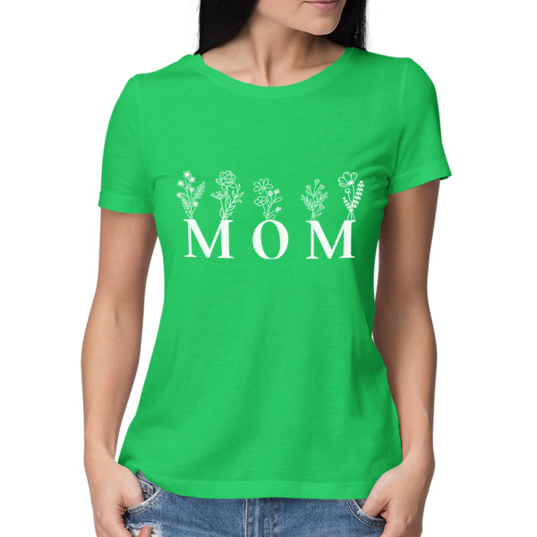 Women's T-shirt "Mom - field flower"