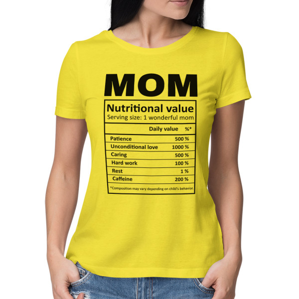 Women's T-shirt "Mom's ingredients"