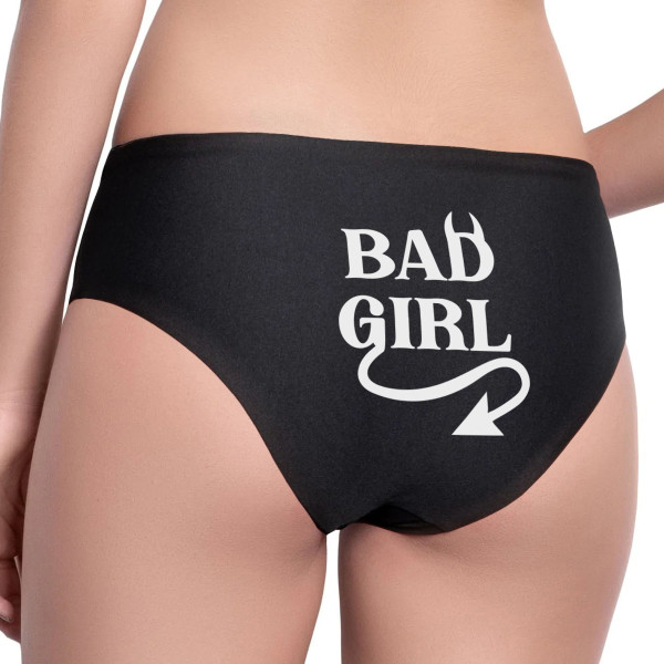 Women's underwear with back print "Bad girl" Women's underwear with back print "Bad girl"
