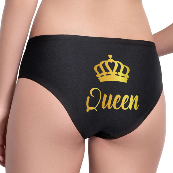 Women's underwear with back print "Queen" Women's underwear with back print "Queen"
