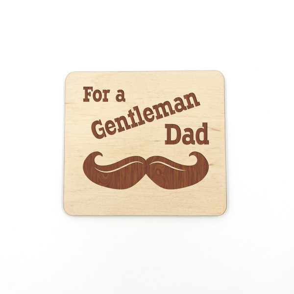 Wooden Magnet "For a Gentleman Dad"