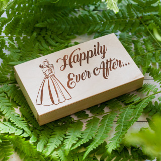 Wooden Money Box "Happily Ever After" Wooden Money Box "Happily Ever After"