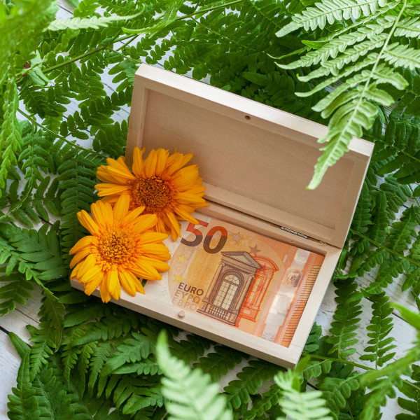 Wooden Money Box "Happily Ever After"