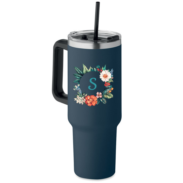 XL thermo mug "Initial" with the letter of your choice (1200ml)