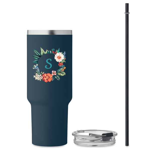 XL thermo mug "Initial" with the letter of your choice (1200ml)