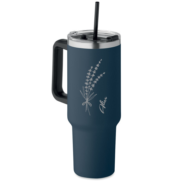 XL Thermal bottle "Lavender" (1200ml) with your choice of name