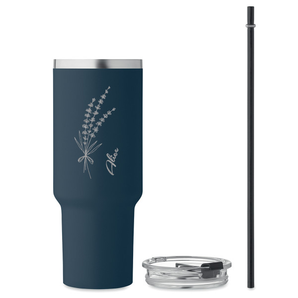 XL Thermal bottle "Lavender" (1200ml) with your choice of name