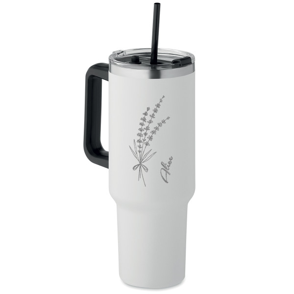 XL Thermal bottle "Lavender" (1200ml) with your choice of name