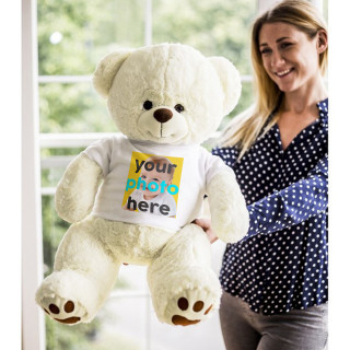 XXL bear "Albert" with your chosen photo (46 cm)