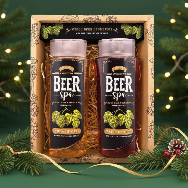 BEER SPA beer cosmetics set - shower gel (250ml) and shampoo (250ml)