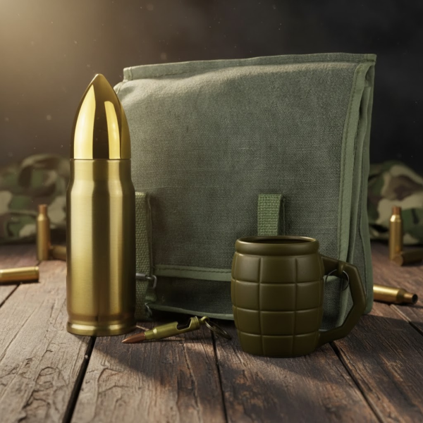 Military-Themed Gift Set "Bullet & Grenade"