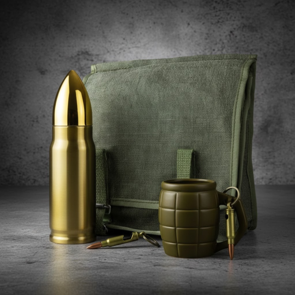 Military-Themed Gift Set "Bullet & Grenade"