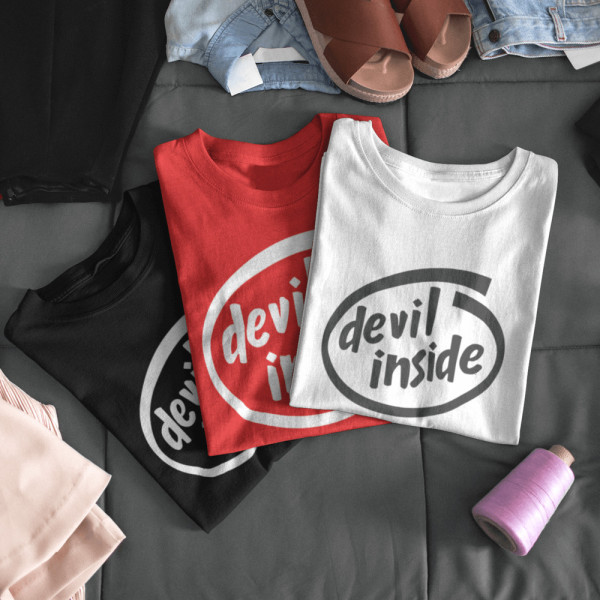 Women's T-shirt "Devil Inside"