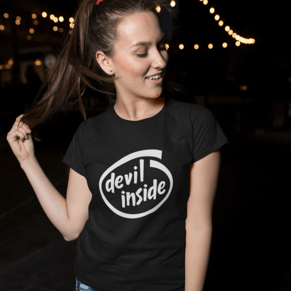 Women's T-shirt "Devil Inside"