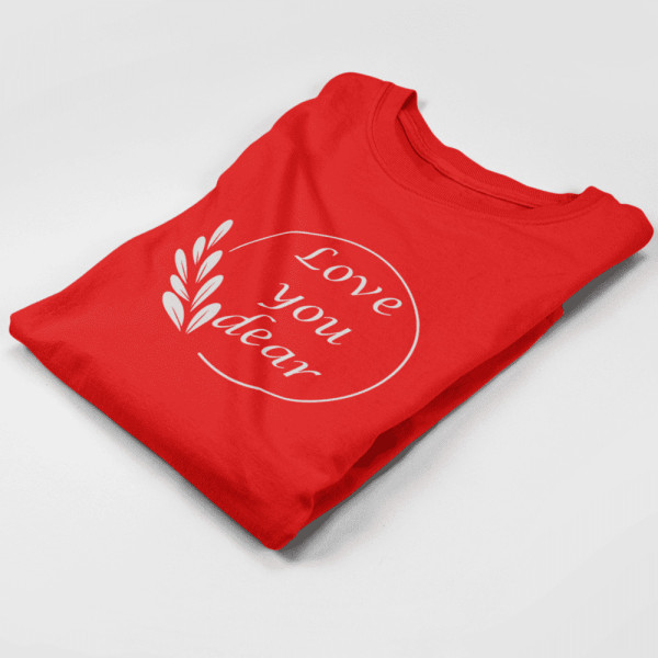 Women's T-shirt "Love You Dear"