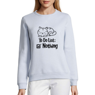 Women's pastel sweatshirt "The list"