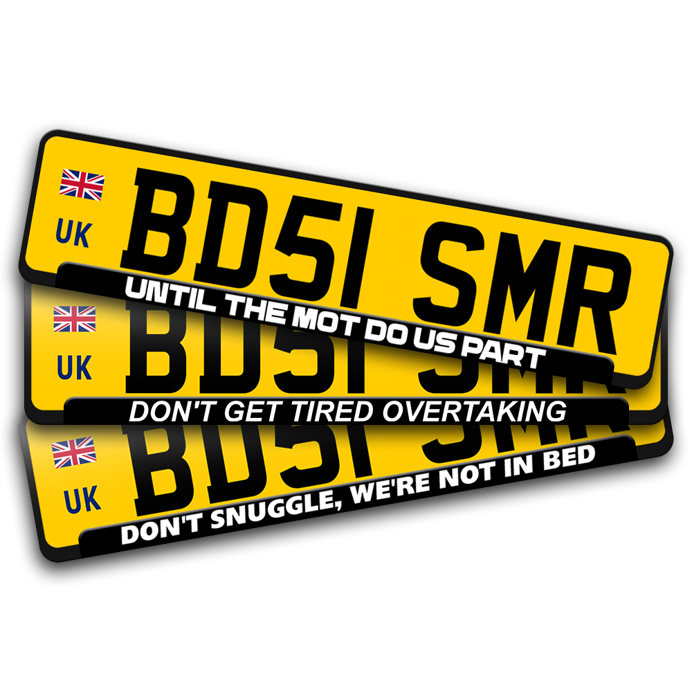 Number plate frames